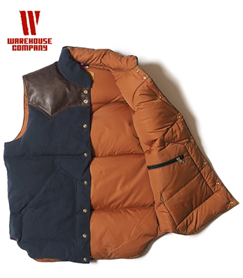 WAREHOUSE×Rocky Mountain レザーヨーク|硫化先染セルヴィッチ