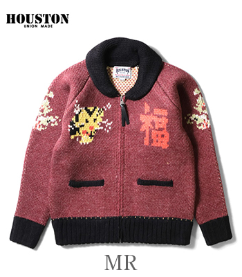 新品 HOUSTON カウチンセーター ベトナムマップ マローン XL HOUSTON ヒューストン カウチンニット|カーディガン『COWICHAN SWEATER