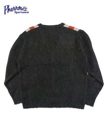 PHERROW'S フェローズ モヘア|ラグ柄|カーディガン『MOHAIR