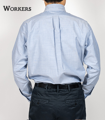 WORKERS ワーカーズ 長袖|スーピマオックス|ワイドスプレッドシャツ 