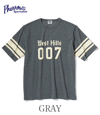 フェローズ　Pherrow's フットボール　25S-PFBT1 MANOA PHERROW'S フェローズ 半袖|天竺|フットボールTシャツ『FOOTBALL