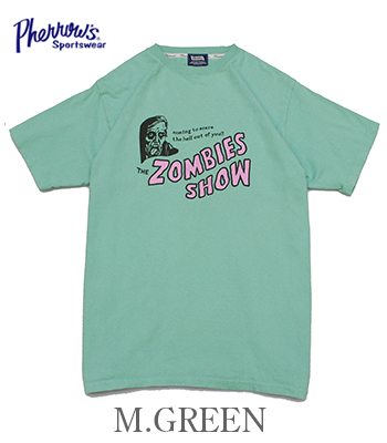 PHERROW'S フェローズ 半袖|プリントTシャツ『ZOMBIES SHOW SST