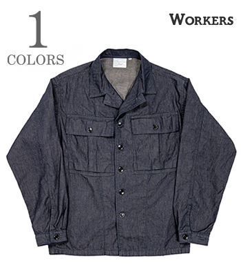 極美 WORKERS M-43 シャツジャケット ワーカーズ 2407ia1]WORKERS(ワーカーズ) M-43 Shirt Jacket, Herringbone 2