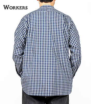 WORKERSワーカーズ　バンドカラーシャツ　ミリタリーシャツ Workers/ワーカーズ 『Band Collar Shirt/バンドカラーシャツ