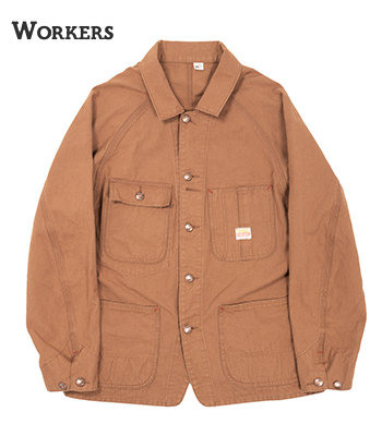 WORKERS ワーカーズ 10.8oz Brown Duck|カバーオール『CAT DAY