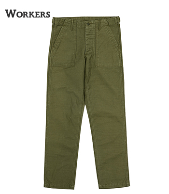 WORKERS ワーカーズ Reversed Sateen|ベーカーパンツ|スリムフィット