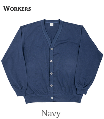 Workers（ワーカーズ） コットンセーターカーディガン ホワイト