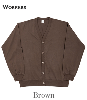 Workers（ワーカーズ） コットンセーターカーディガン ホワイト