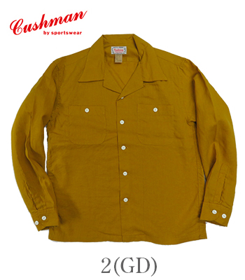 CUSHMAN クッシュマン 長袖|フレンチリネン|オープンカラー