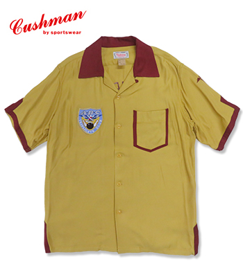 CUSHMAN クッシュマン 半袖|50's|オープンカラー|レーヨンボーリング