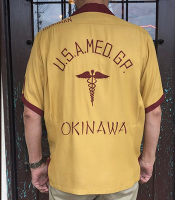 CUSHMAN クッシュマン 半袖|50's|オープンカラー|レーヨンボーリング