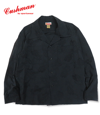 CUSHMAN クッシュマン 長袖|ジャガード|オープンカラーシャツ|Wide『C