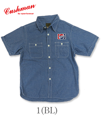 CUSHMAN クッシュマン 半袖|シャンブレー|ワークシャツ『Mack TRUCKS