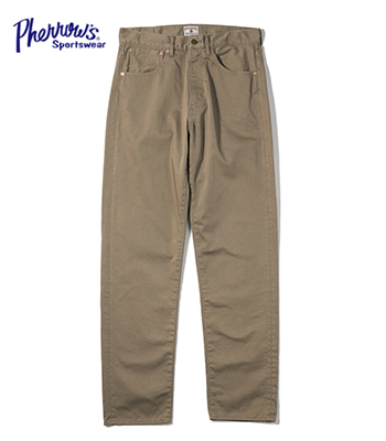 PHERROW'S フェローズ コットンサテン|5ポケット『COTTON SATEEN PANTS
