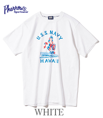 フェローズ PHERROW'S フェローズ 半袖|プリントTシャツ『U.S.S. NAVY