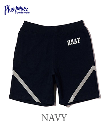 PHERROWS フェローズ リフレクター|スウェット|ショートパンツ『USAF REFLECTOR SWEAT SHORT PANTS』【アメカジ・ミリタリー】25S-PUSS1 PHERROW'S フェローズ リフレクター|スウェット|ショートパンツ『USAF
