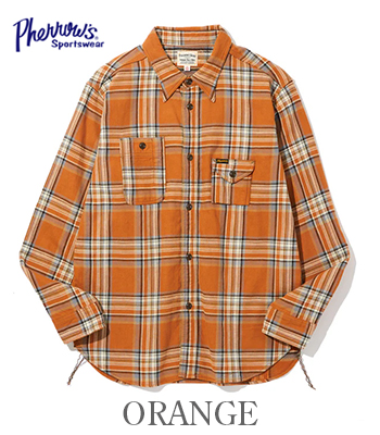 PHERROW'S フェローズ 長袖|チェック|ネルシャツ|ワークシャツ『LIGHT