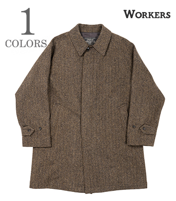 WORKERS ワーカーズ 一宮ツイード|ステンカラー|バルカラーコート『Bal