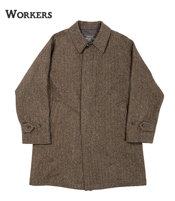 WORKERS ワーカーズ 一宮ツイード|ステンカラー|バルカラーコート『Bal