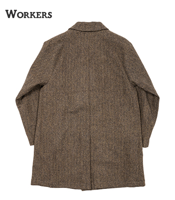 WORKERS ワーカーズ 一宮ツイード|ステンカラー|バルカラーコート『Bal