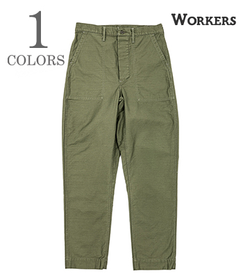 WORKERS ワーカーズ Reversed Sateen|ベーカーパンツ|スリムフィット