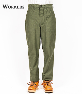 WORKERS ワーカーズ Reversed Sateen|ベーカーパンツ|スリムフィット