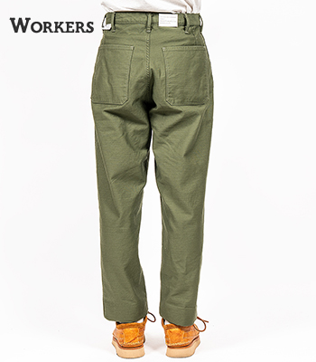 WORKERS ワーカーズ Reversed Sateen|ベーカーパンツ|スリムフィット