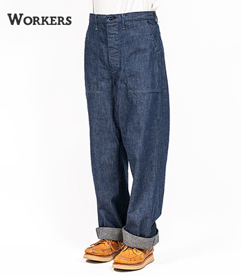 WORKERS ワーカーズ Brown Back Denim|Reversed Sateen|ベーカーパンツ