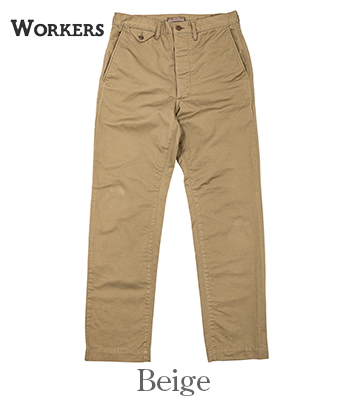 WORKERS ワーカーズ ライトオンスチノ|ミリタリーチノ|トラウザーズ