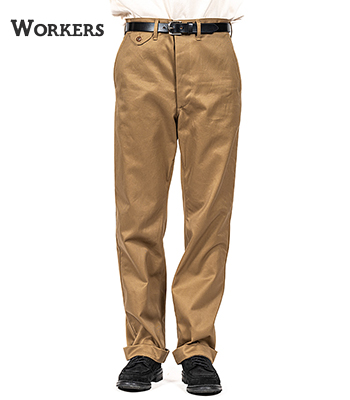 WORKERS ワーカーズ ライトオンスチノ|ミリタリーチノ|トラウザーズ