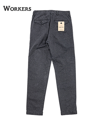 WORKERS ワーカーズ コットンサージ|トラウザーズ|スリムフィット