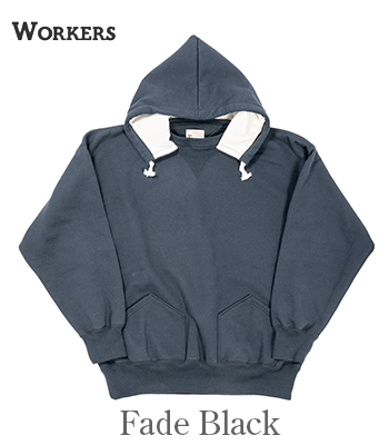 WORKERS ワーカーズ 長袖|15oz.ヘビー裏毛|後付けパーカー|フーディー
