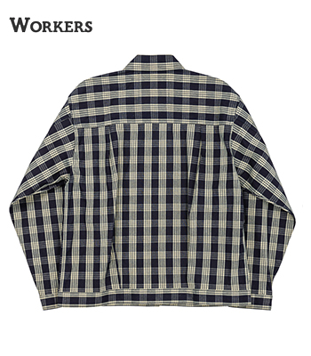 WORKERS ワーカーズ 7.5oz.インディゴチェック|パラカ|ワーク