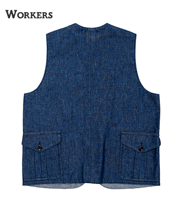 WORKERS ワーカーズ インディゴデニム|クルーザーベスト『Cruiser Vest