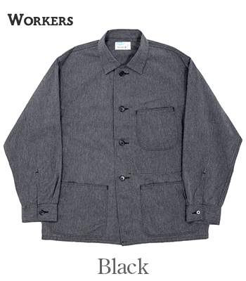 美品！WORKERS ワーカーズ　ジャケット　213 40 Workers/ワーカーズ 『213 Linen Jacket 』Charcoal Linen