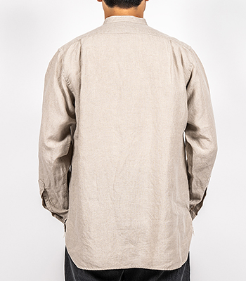 fog linen work linen 100% バンドカラーシャツ　フリー 楽天市場】即納 fog linen work フォグリネンワーク ロイネ