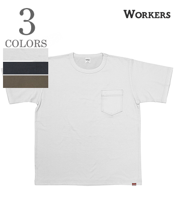 WORKERS ワーカーズ 半袖|クルーネック|レギュラーフィット|ポケットTEE『2 PLY T, Regular Fit』【アメカジ・カレッジ】25s-2ply-t WORKERS ワーカーズ 半袖|クルーネック|レギュラーフィット|ポケット