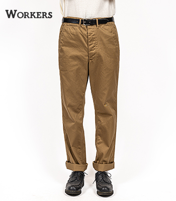 WORKERS OFFICER TROUSERS ワーカーズ　チノパン　パンツ Workers ワーカーズ Officer Trousers Regular Fit オフィサー