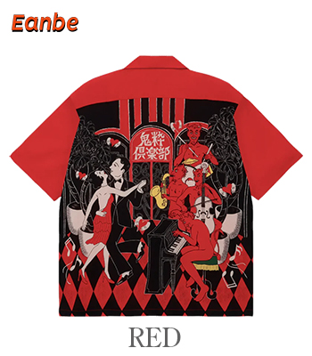 Eanbe いいあんべぇ 半袖|セルロース|アロハシャツ|イラストレーター