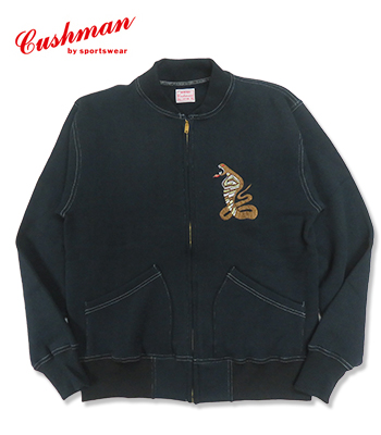 CUSHMAN クッシュマン 裏起毛|刺繍|フルジップスウェット『SWEAT
