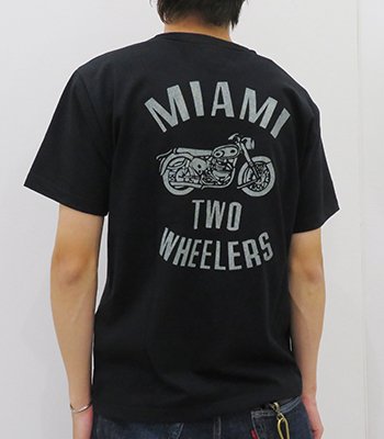 CUSHMAN クッシュマン 半袖|16番単糸|プリントTシャツ『MIAMI