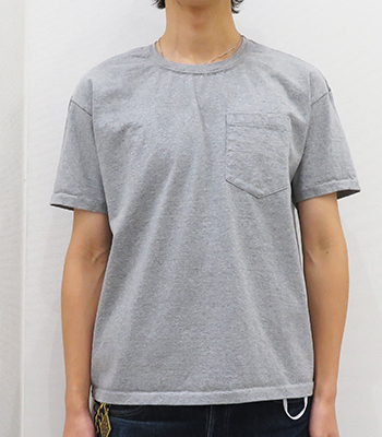 CUSHMAN クッシュマン 半袖|空紡14番単糸|ポケットTシャツ|ONE WASH