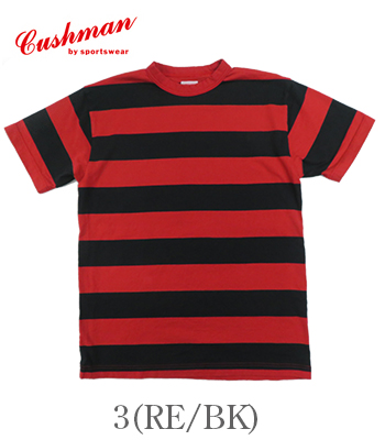 CUSHMAN クッシュマン 半袖|ワイドボーダーTEE『WIDE BORDER TEE