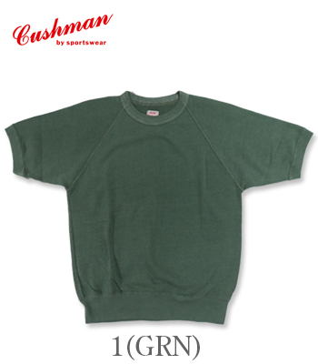 CUSHMAN クッシュマン 裏毛|パイル|半袖スウェット『VINTAGE WASH MINI