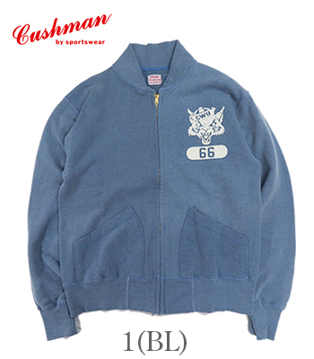 Cushman 前zip スウェット CUSHMAN クッシュマン 裏毛|パイル|ジップスウェット『USED WASH PILE