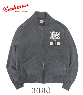 Cushman クッシュマン　スポーツジャケットグレー　サイズXL CUSHMAN クッシュマン 裏毛|パイル|ジップスウェット『USED WASH PILE