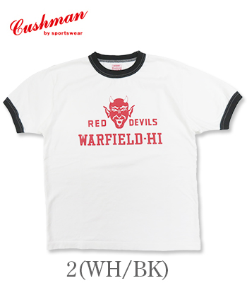CUSHMAN クッシュマン 半袖|リンガー|Tシャツ|ONE WASH『Ringer T