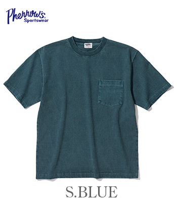 PHERROW'S フェローズ 半袖|ピグメント|ポケット|Tシャツ『Heavyweight