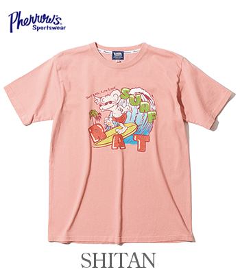 PHERROW'S フェローズ 半袖|プリントTシャツ『SURF RAT SST