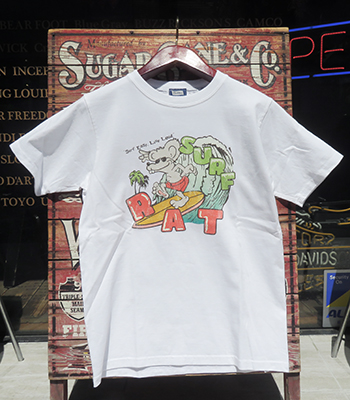 PHERROW'S フェローズ 半袖|プリントTシャツ『SURF RAT SST